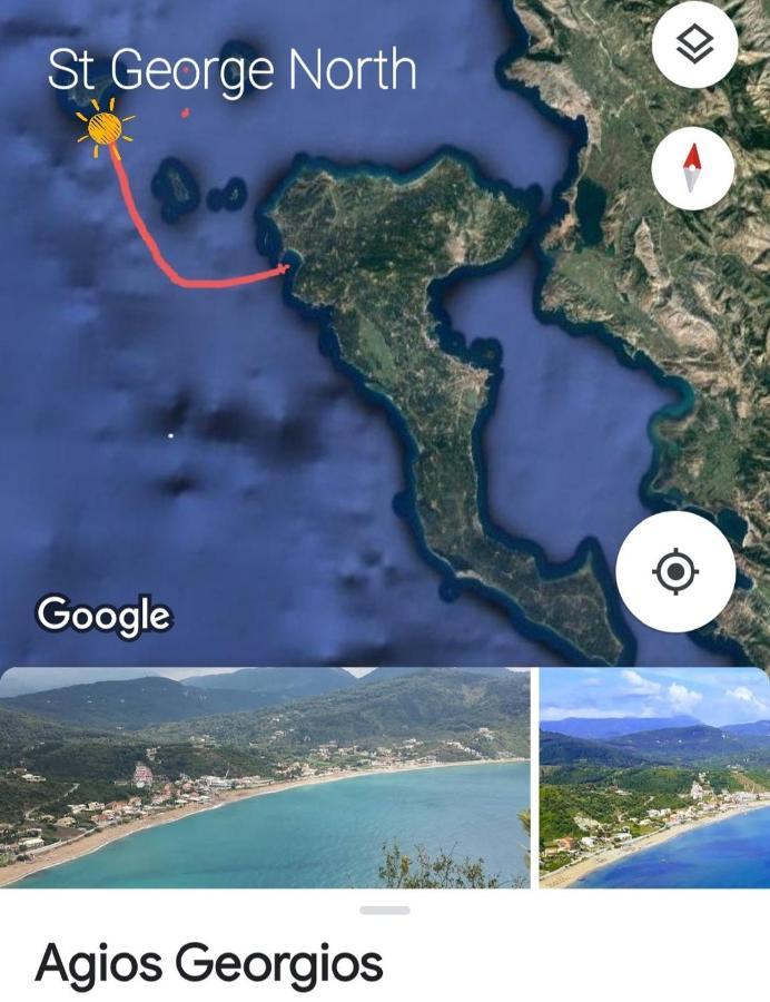 Corfu Escape Five Apartment อายีโอส เยออร์ยิโอส ปากอน ภายนอก รูปภาพ